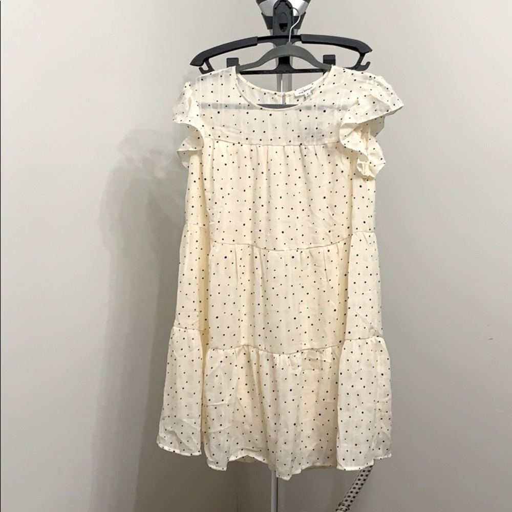 Blu Pepper polka dot tiered dress